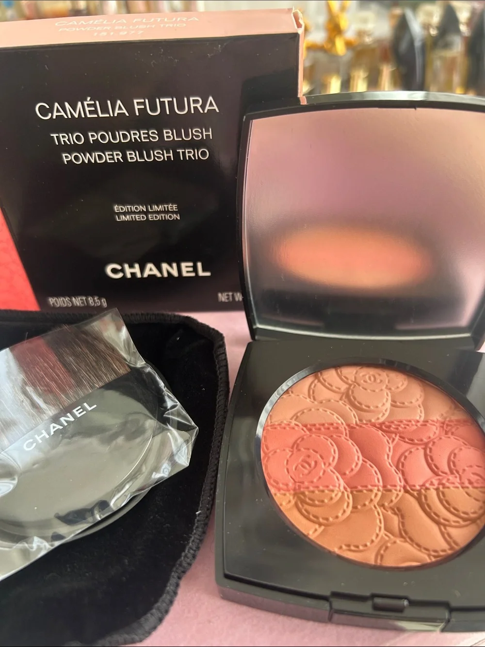 CHANEL Camélia Futura Powder Blush Trio - Limited, edition